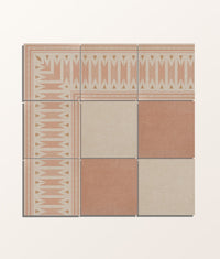 Aventuras Terracotta Field Porcelain 15x15cm