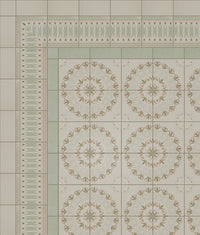 Aventuras Ziggy Border Olive Porcelain 15x15cm Sample