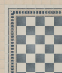 Aventuras Ziggy Border Blue Porcelain 15x15cm Sample