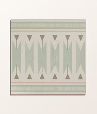 Aventuras Ziggy Border Olive Porcelain 15x15cm