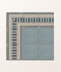 Aventuras Blue Field Porcelain 15x15cm Sample