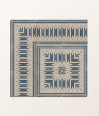 Aventuras Ziggy Corner Blue Porcelain 15x15cm Sample