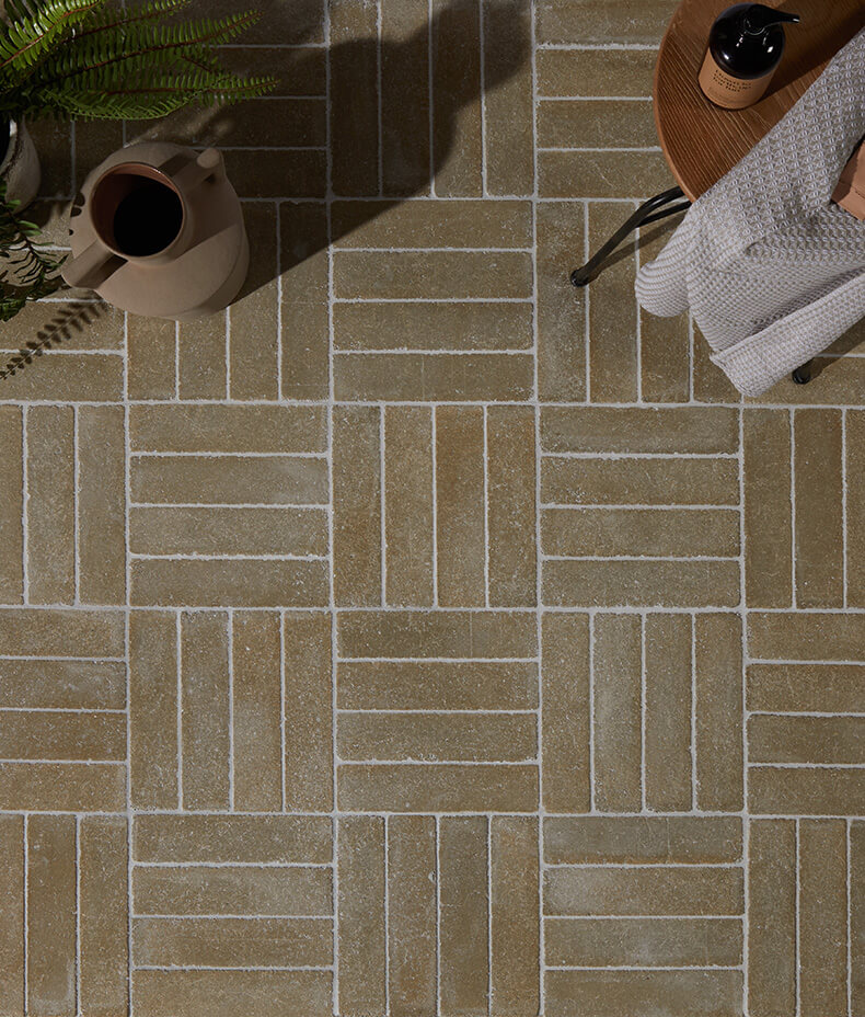 Reform Composite Stone Tumbled Khaki 6x25cm