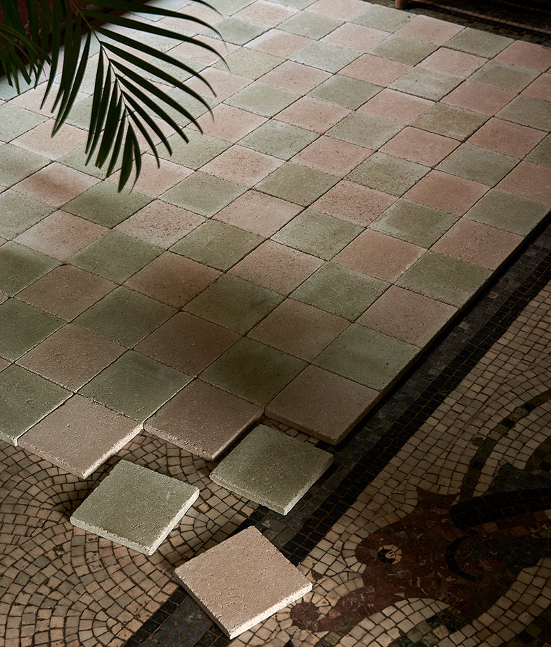 Reform Composite Stone Tumbled Mint 25x25cm Sample