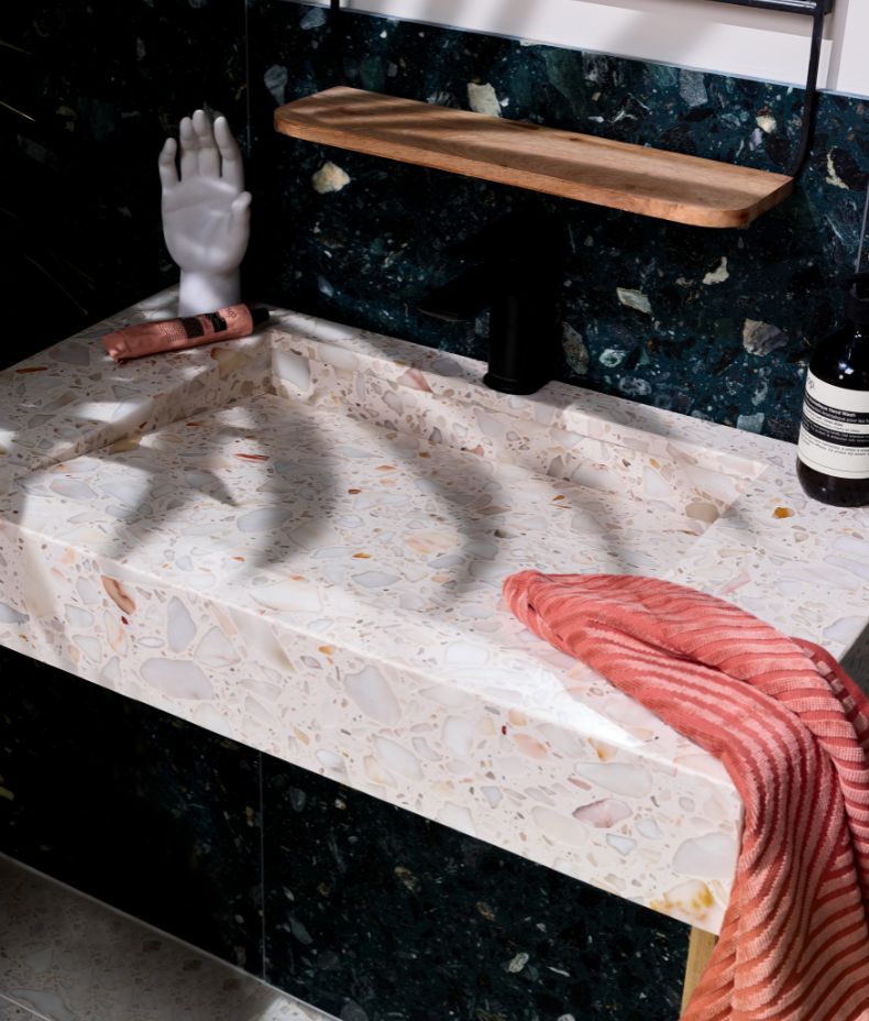 Rialto Terrazzo Foscari Honed 60cm