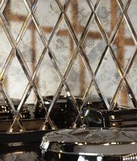 Rococo Glass Mirror Diamond Mercury 12.5x25cm Sample