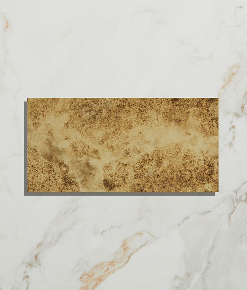 Rococo Glass Mirror Brass 30cm