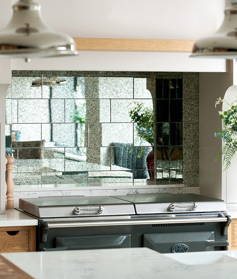 Rococo Glass Mirror Mercury 30cm Sample
