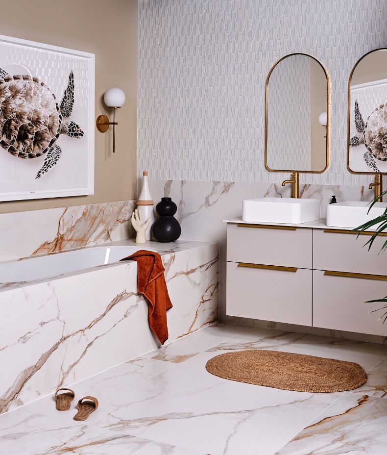 Sculpture Grande Porcelain Calacatta Maximus 100cm