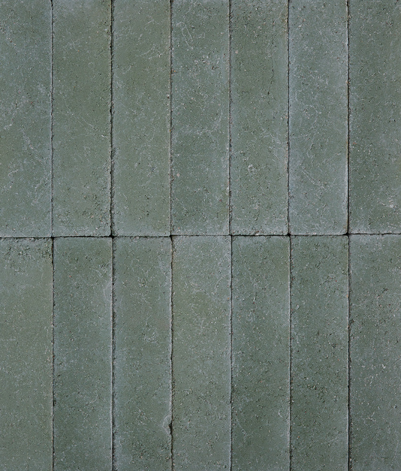 Reform Composite Stone Tumbled Leaf Green 6x25cm Sample
