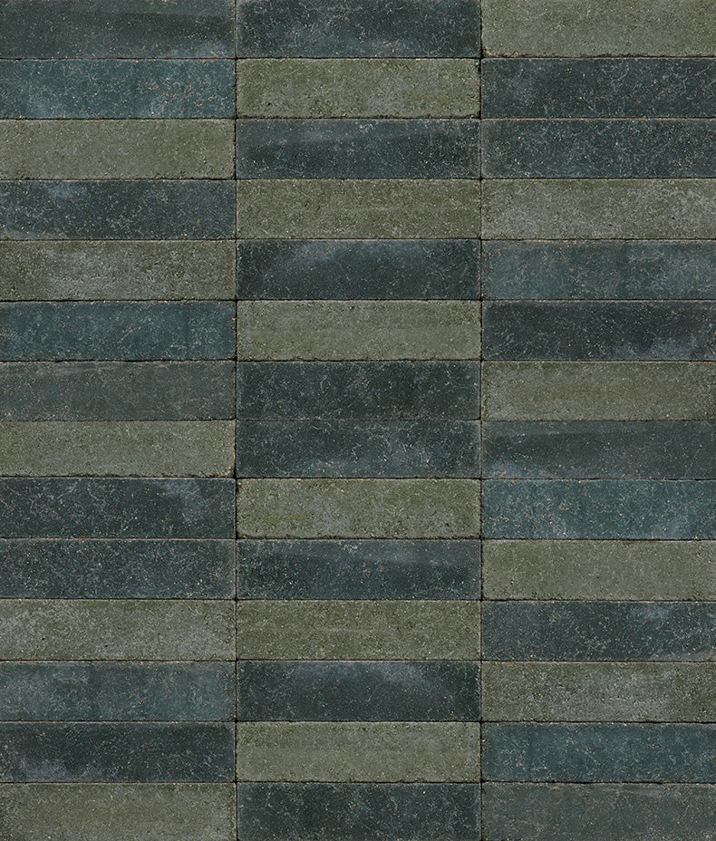 Reform Composite Stone Tumbled Leaf Green 6x25cm Sample