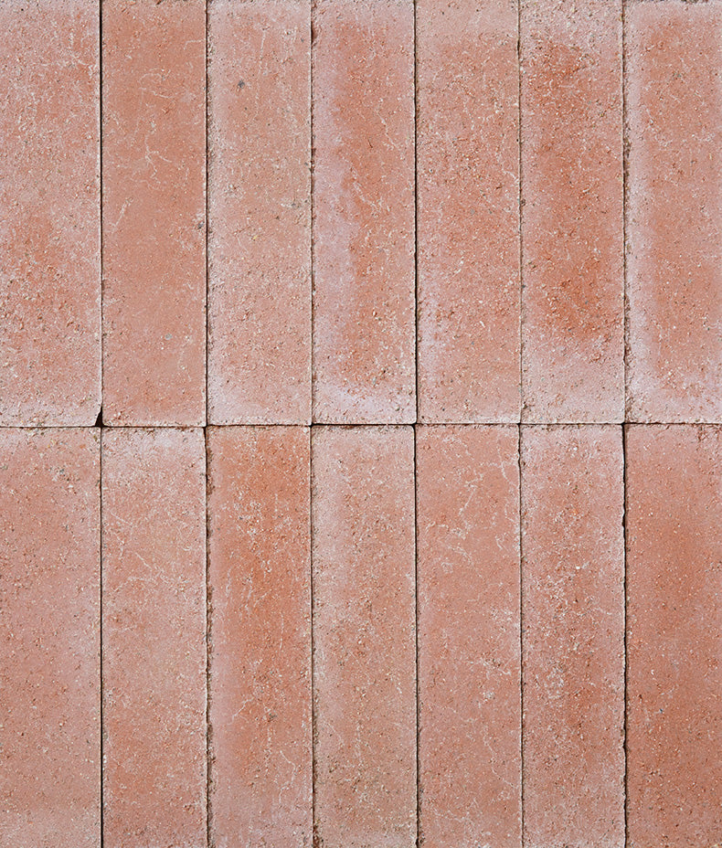 Reform Composite Stone Tumbled Salmon Pink 25x25cm