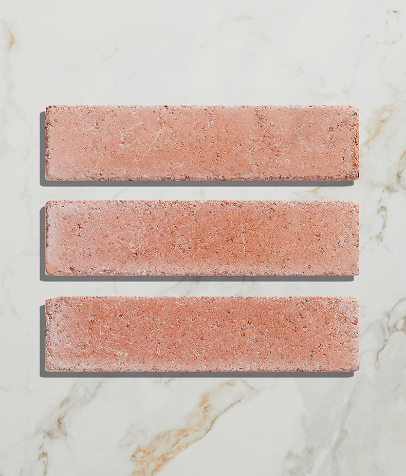 Reform Composite Stone Tumbled Salmon Pink 25x25cm Sample