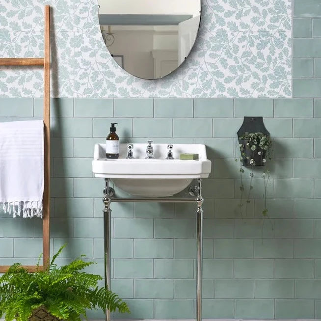 Shoreline, Sea Kale, £97.80/ M2 Decorative Tiles Green Tile Ca Pietra