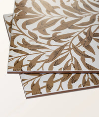 Silk Screen Ceramic Willow Cottage Tobacco 33.3x55cm Sample
