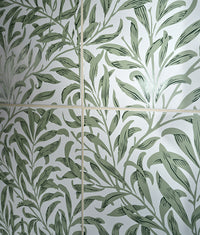 Silk Screen Ceramic Willow Cottage Spring Leaf 33.3x55cm