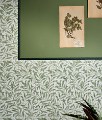 Silk Screen Ceramic Willow Cottage Spring Leaf 33.3x55cm Sample