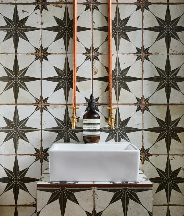 Spitalfields Ceramic Retro Star, four colours, £52.50/M2