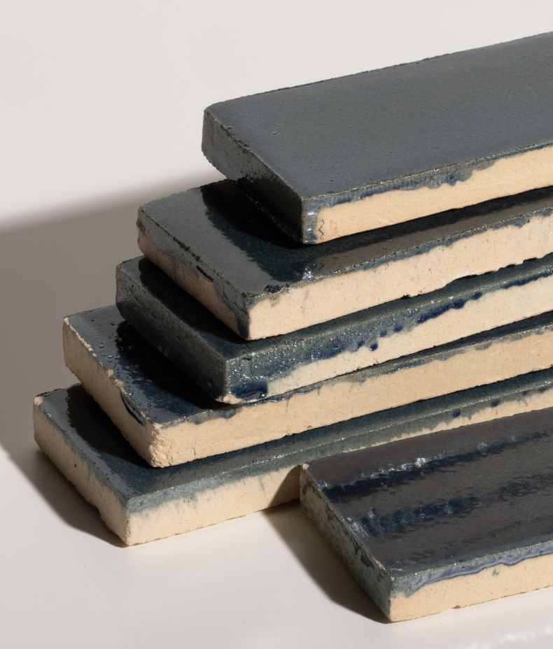 Stone Glaze Ceramic Atlantic Gloss 5x20cm Sample