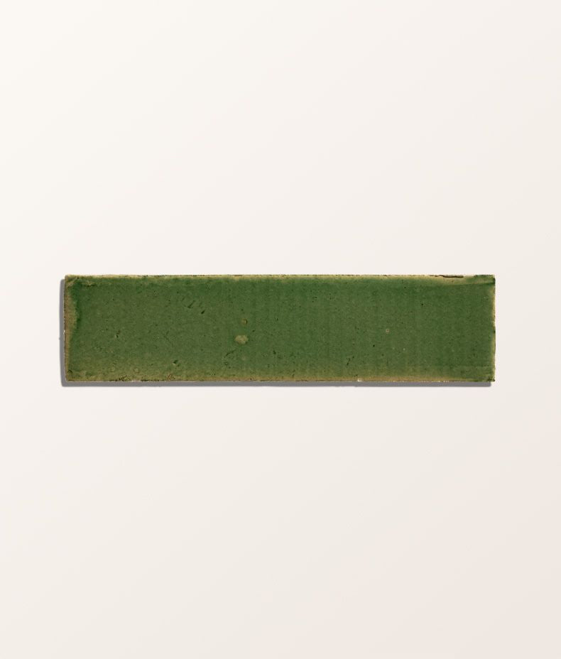 Stone Glaze Ceramic British Green Gloss Brick 5x20cm