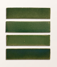 Stone Glaze Ceramic British Green Gloss Brick 5x20cm