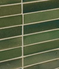 Stone Glaze Ceramic British Green Gloss Brick 5x20cm