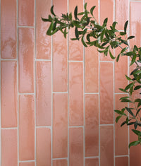 Stone Glaze Ceramic Blossom Gloss Brick 5x20cm Sample
