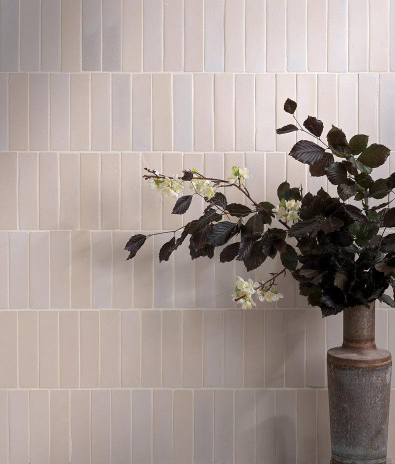 Stone Glaze Ceramic Chalkstone Gloss Brick 5x20cm Sample