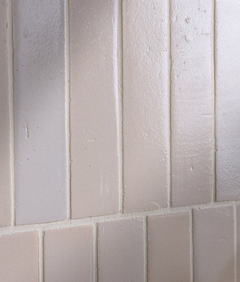 Stone Glaze Ceramic Chalkstone Gloss Brick 5x20cm Sample