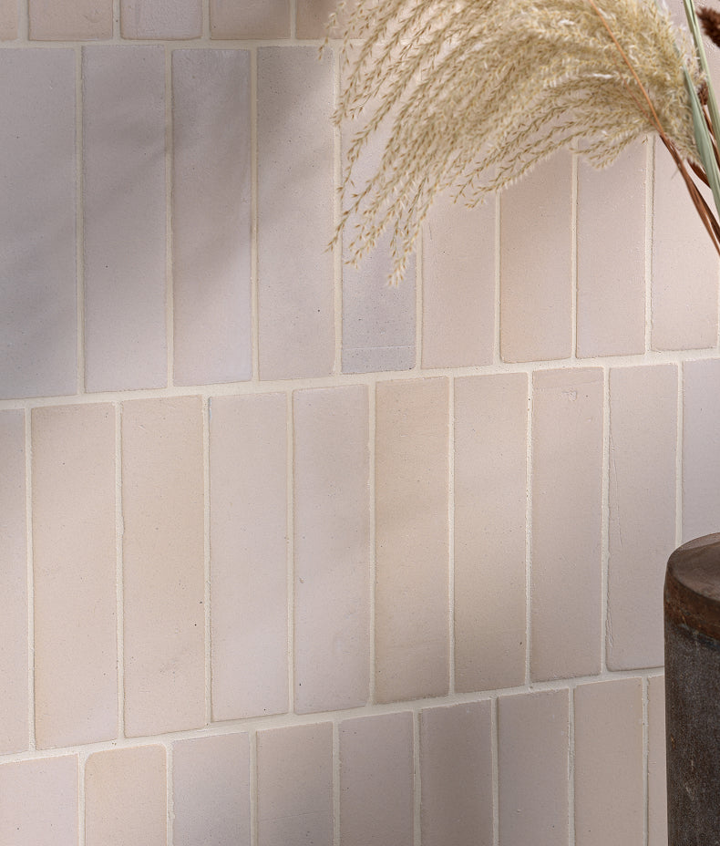 Stone Glaze Ceramic Chalkstone Gloss Brick 5x20cm Sample