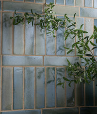 Stone Glaze Ceramic Winter Pond Gloss Brick 5x20cm