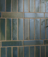 Stone Glaze Ceramic Winter Pond Gloss Brick 5x20cm Sample