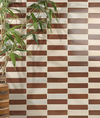 Stone Glaze Ceramic Chalkstone Gloss Brick 5x20cm Sample