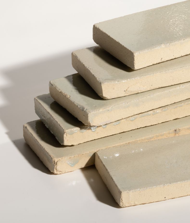 Stone Glaze Ceramic Chambray Gloss Brick 5x20cm