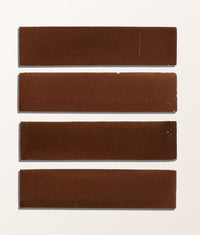 Stone Glaze Ceramic Cola Gloss Brick 5x20cm Sample
