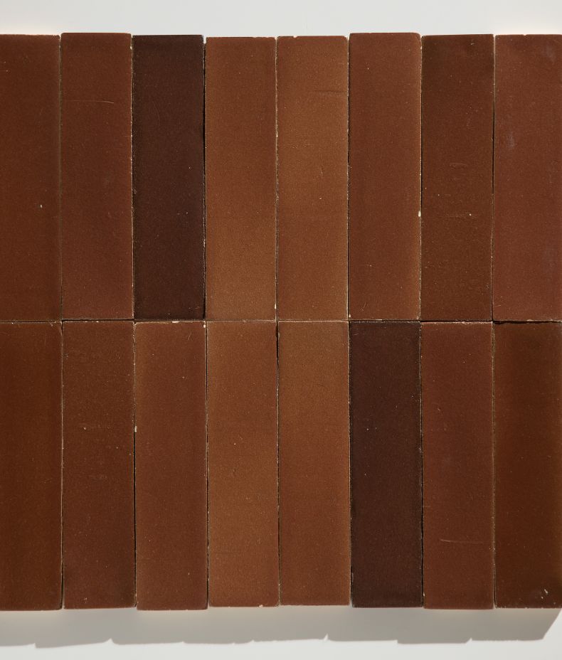 Stone Glaze Ceramic Cola Gloss Brick 5x20cm