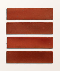 Stone Glaze Ceramic Imperial Red Gloss Brick 5x20cm Sample