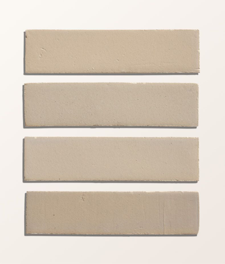Stone Glaze Ceramic Linen Gloss Brick 5x20cm Sample