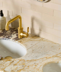 Stone Glaze Ceramic Linen Gloss Brick 5x20cm Sample