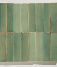 Stone Glaze Ceramic Menthol Gloss Brick 5x20cm Sample