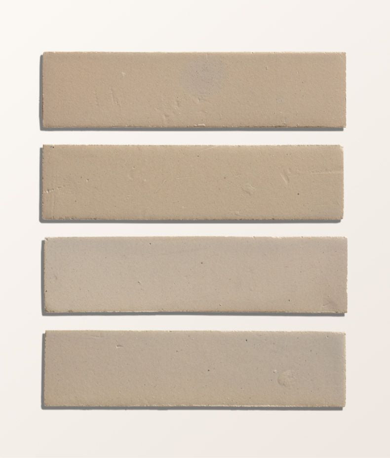 Stone Glaze Ceramic Mink Gloss Brick 5x20cm Sample