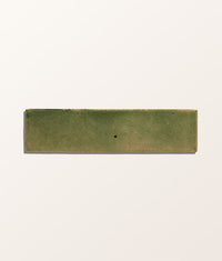 Stone Glaze Ceramic Olive Leaf Gloss Brick 5x20cm Sample