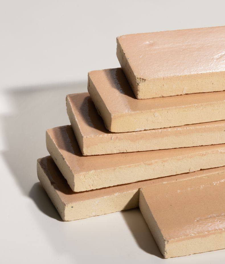 Stone Glaze Ceramic Petal Gloss Brick 5x20cm Sample