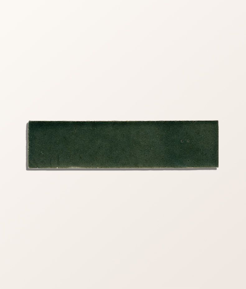 Stone Glaze Ceramic Petrol Green Gloss Brick 5x20cm