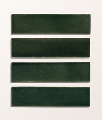 Stone Glaze Ceramic Petrol Green Gloss Brick 5x20cm