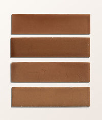 Stone Glaze Ceramic Tan Gloss Brick 5x20cm Sample