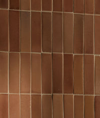 Stone Glaze Ceramic Tan Gloss Brick 5x20cm Sample