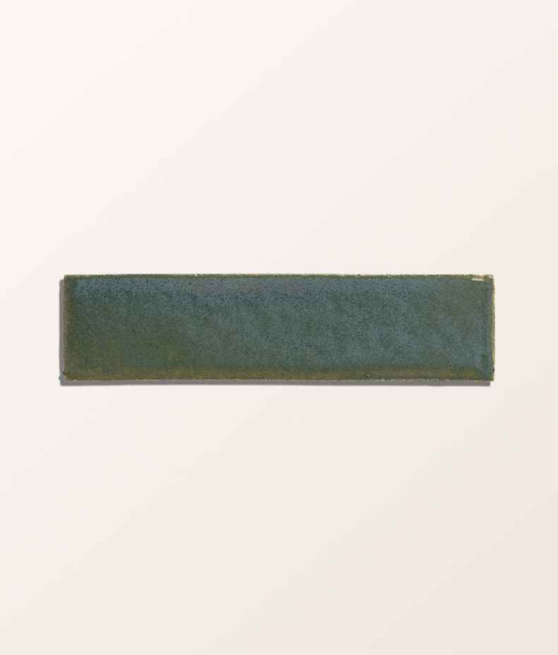 Stone Glaze Ceramic Winter Pond Gloss Brick 5x20cm Sample