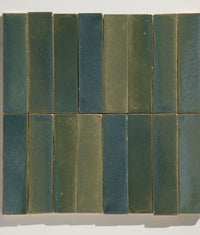 Stone Glaze Ceramic Winter Pond Gloss Brick 5x20cm