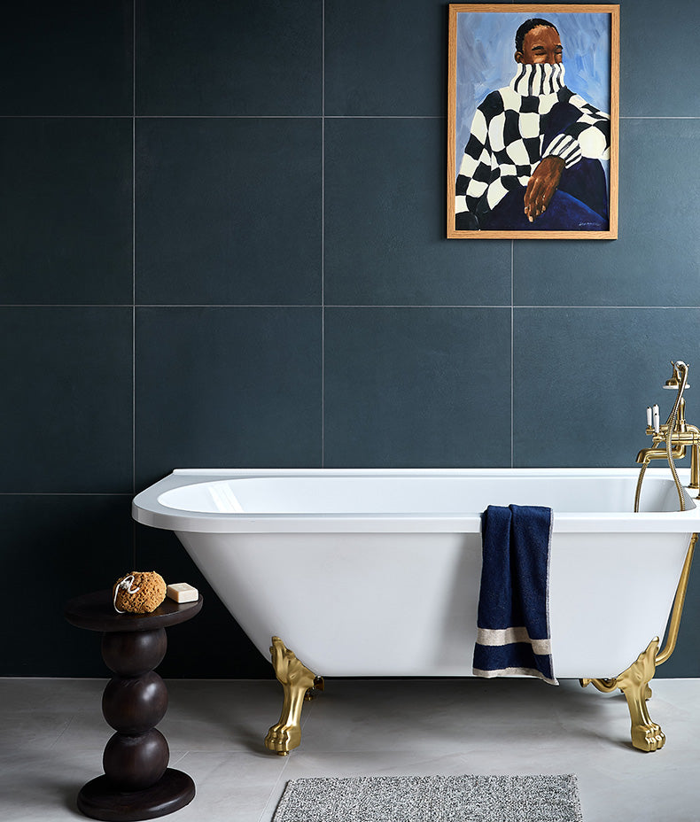 Stucco Porcelain Textured Blue 60x60cm